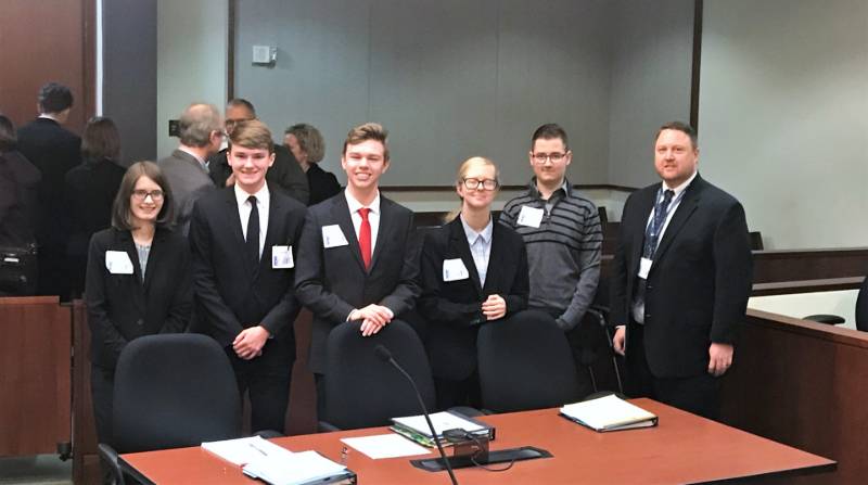 West Michigan attorney participates as judge in Michigan High School Mock Trial Competition