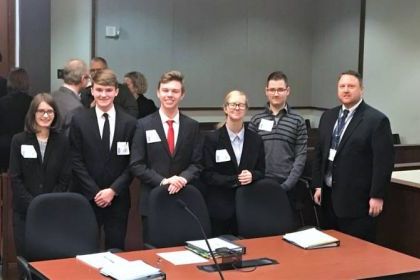 West Michigan attorney participates as judge in Michigan High School Mock Trial Competition